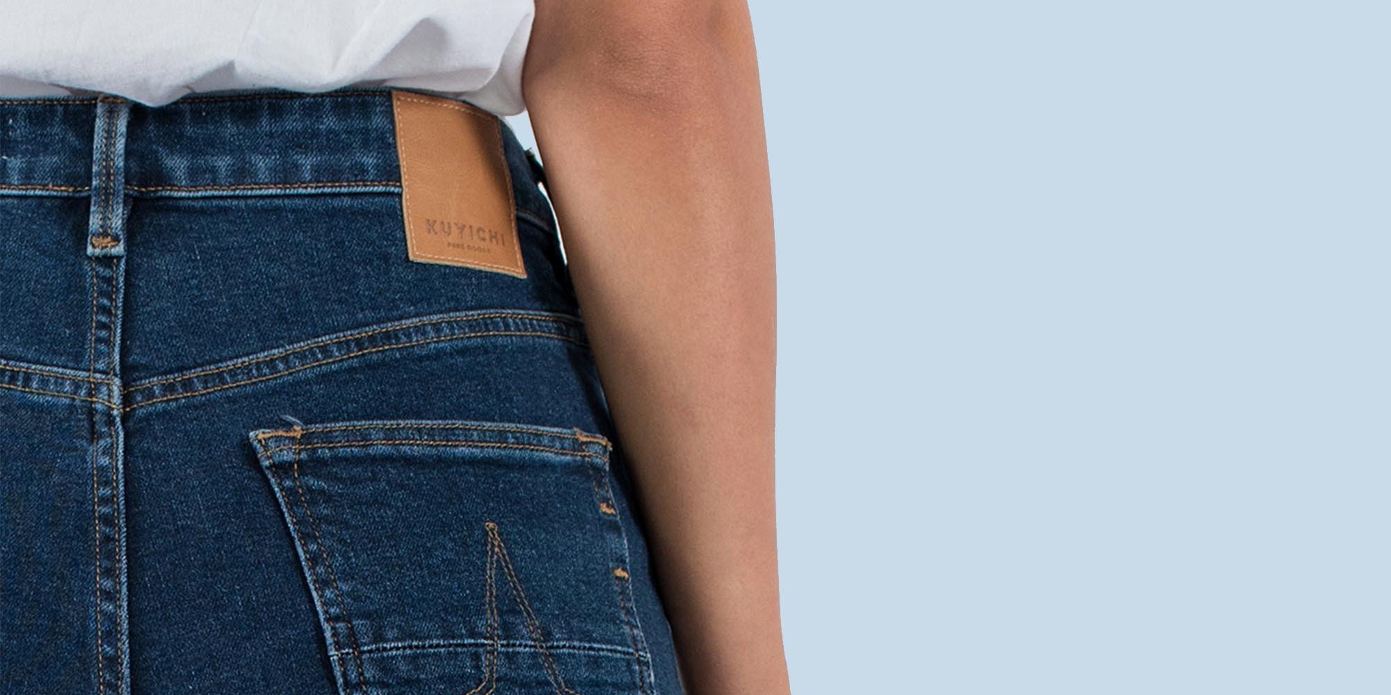 close up of kuyichi jeans