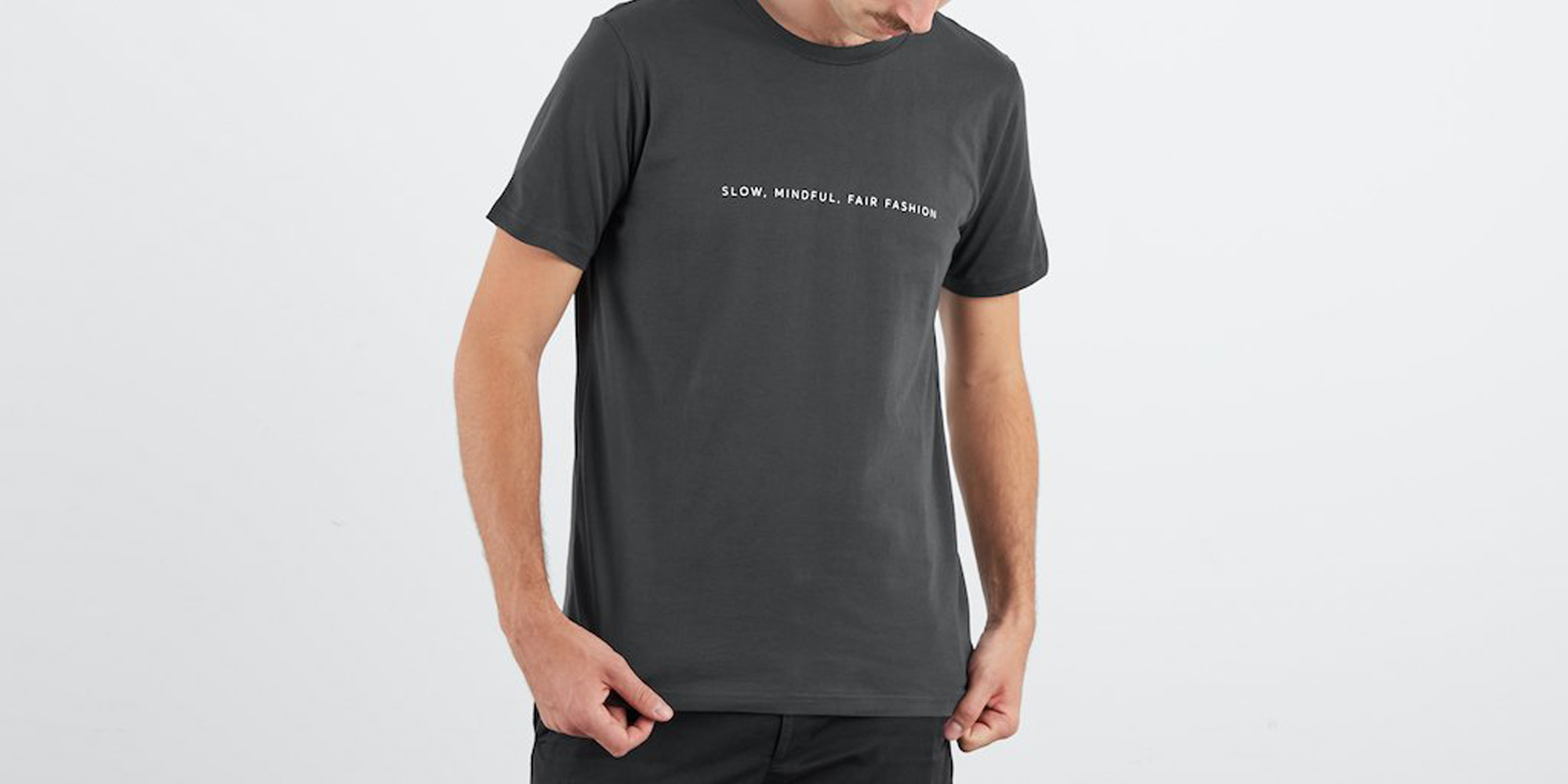 Man in Dorsu ethical t-shirt