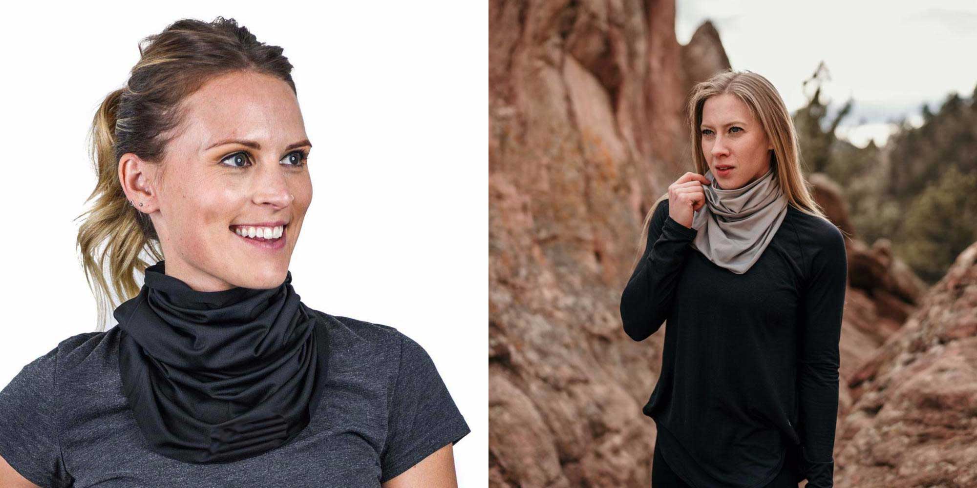 woman wearing ethical neck garters by Eclipse