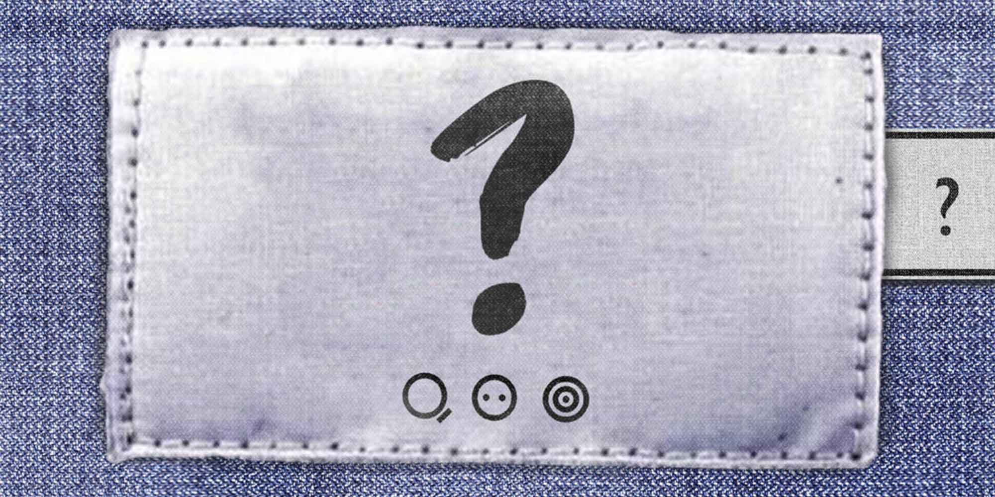 image of denim label from sustainable fashion online course by fashion revolution