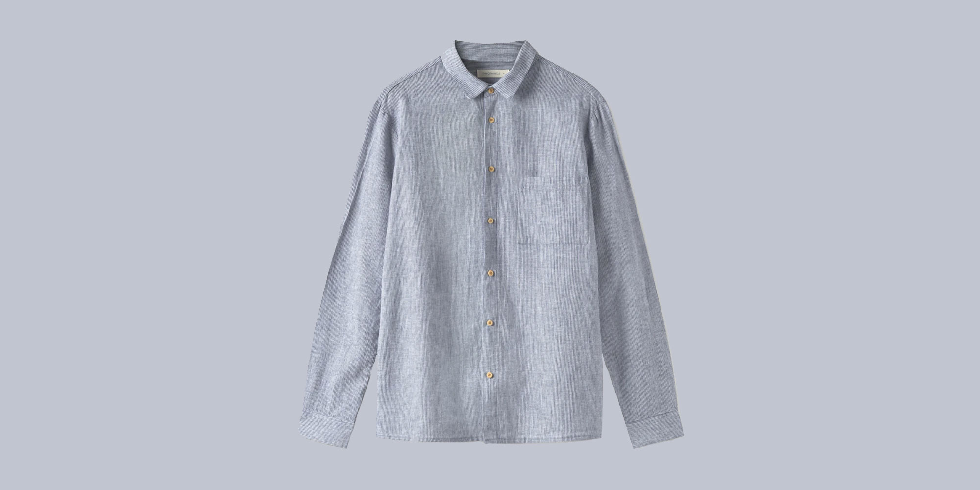 ethical long sleeve mens shirt by twothirds