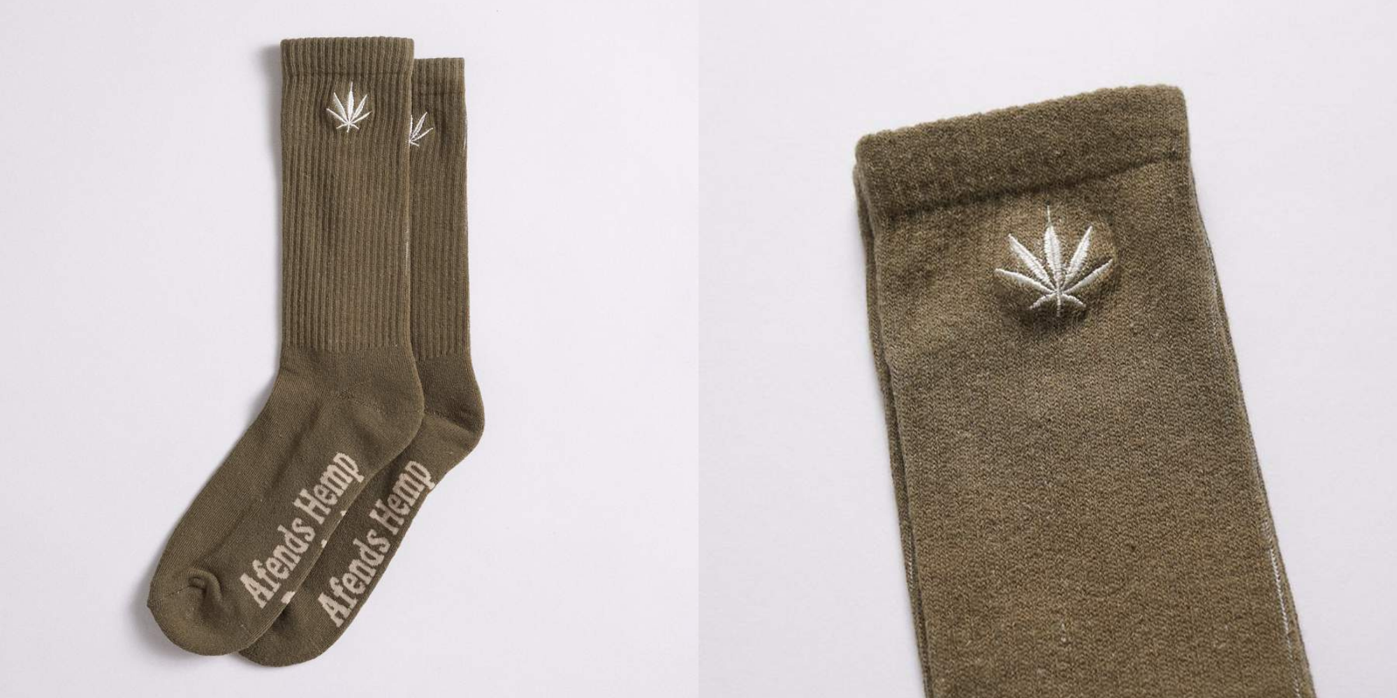 brown hemp socks by ethical brand Afends