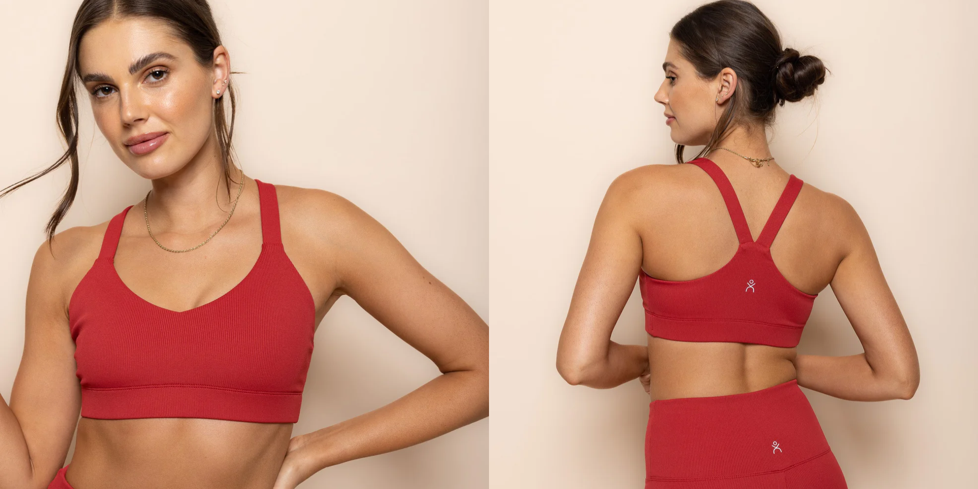 Someone wearing more ethically-made sports bra by dk active.