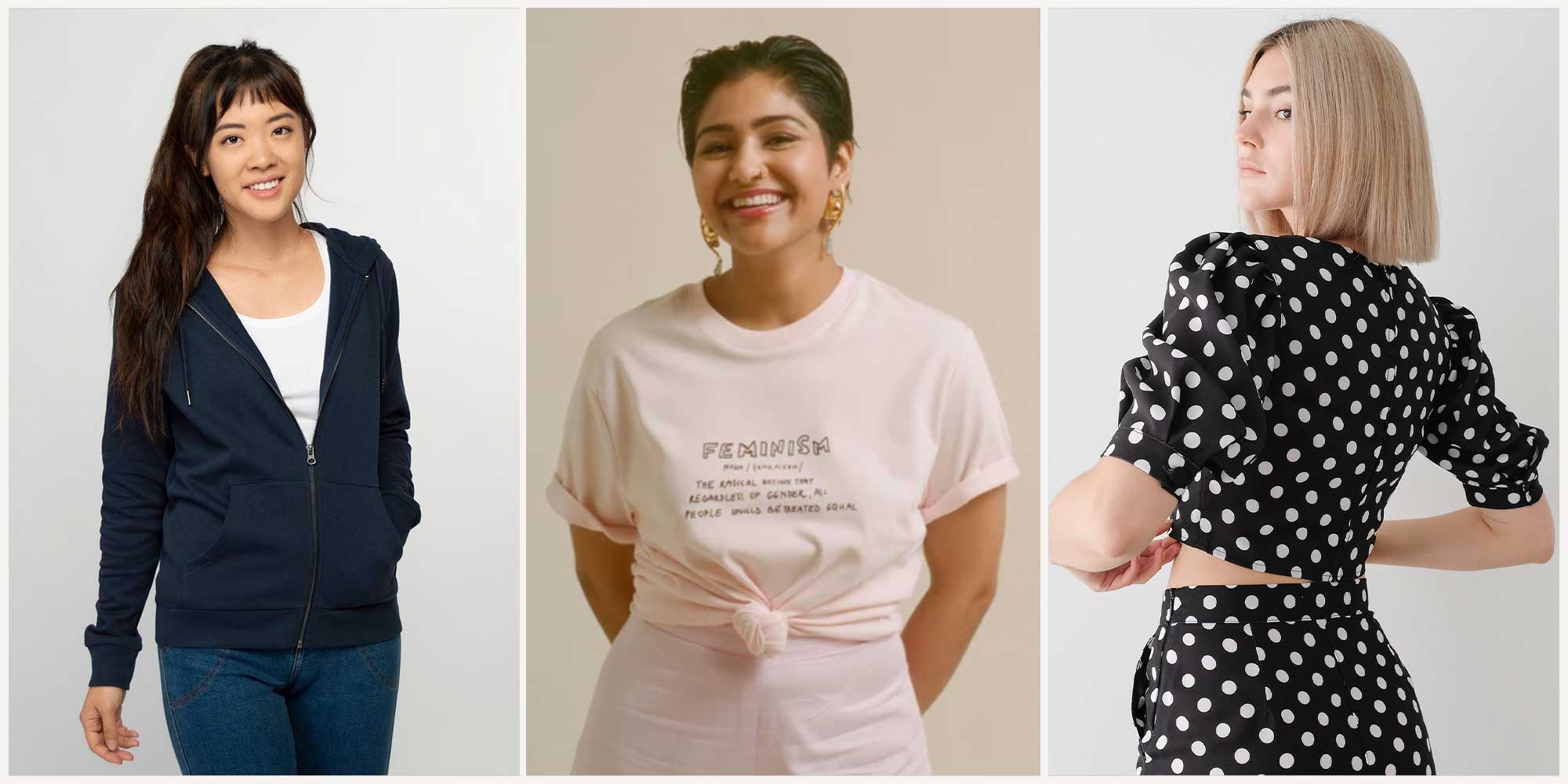 women wearing ethical and sustainable fashion from three ethical alternatives to H&M