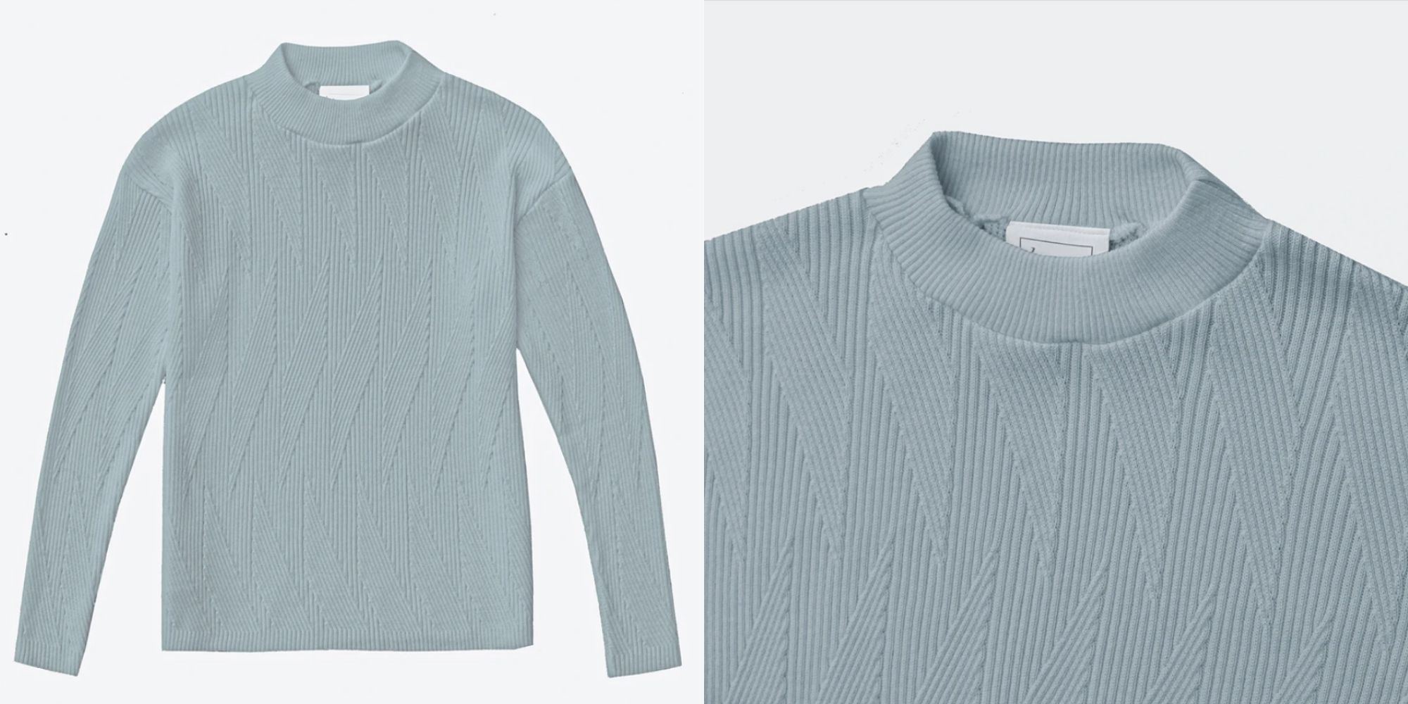light blue wool eco-friendly jumper by Le Pirol