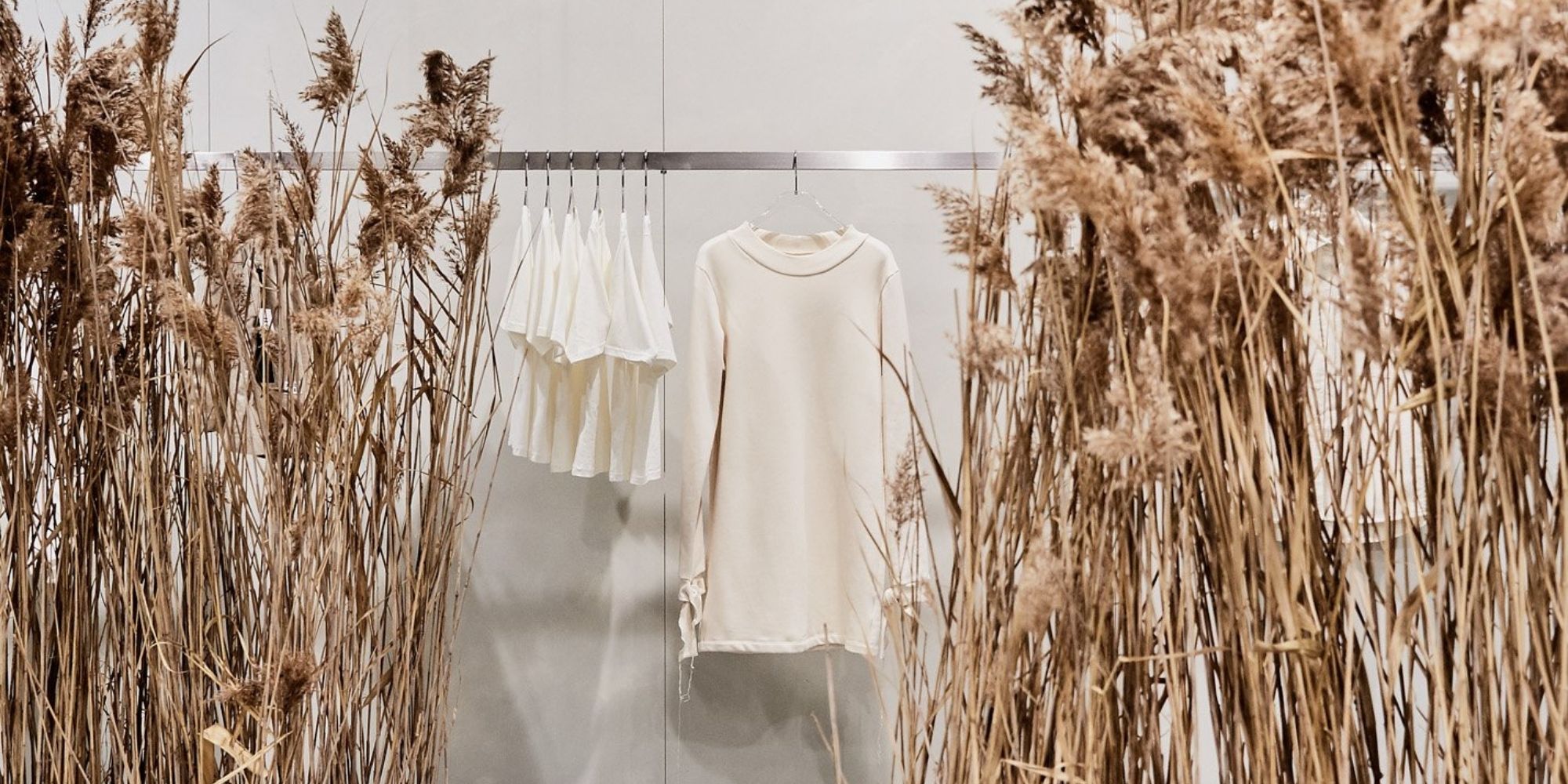 installation featuring A.BCH undyed range
