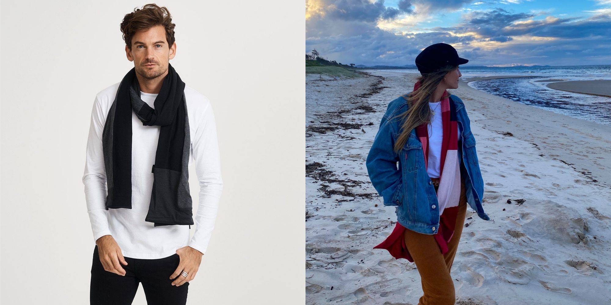 people wearing zero waste scarf by Citizen Wolf