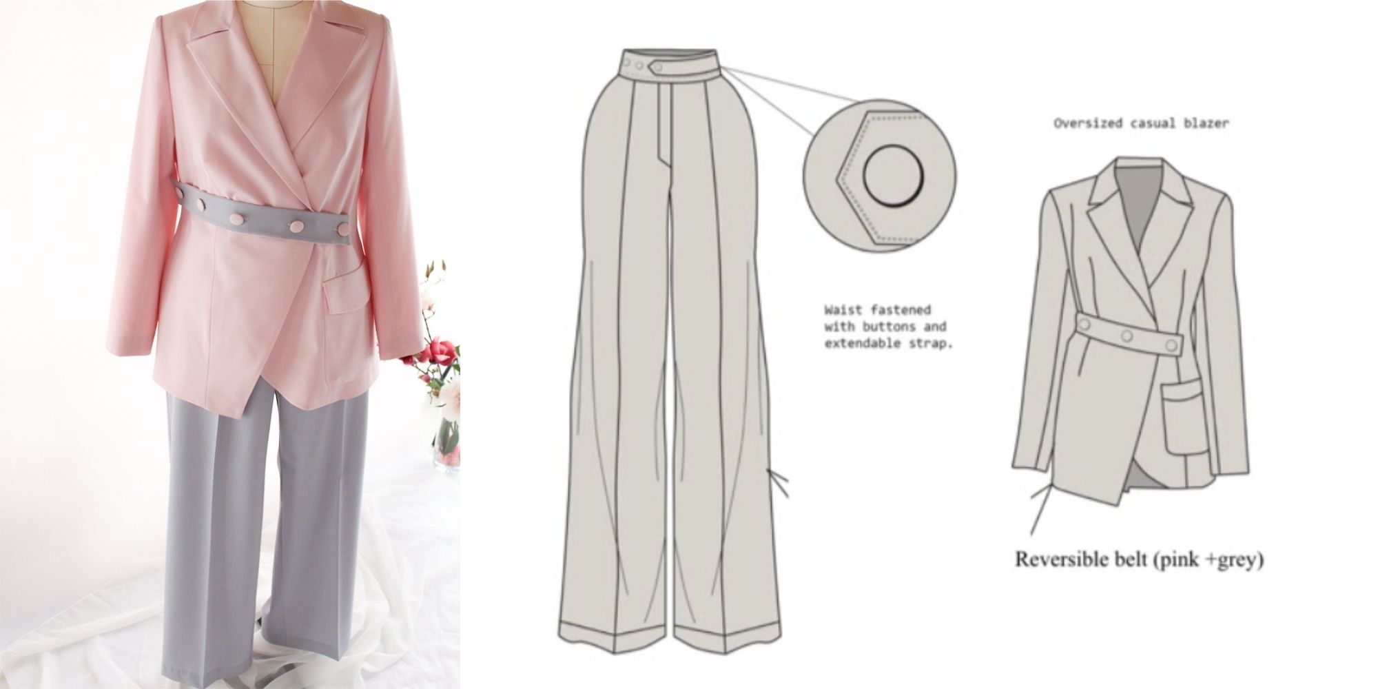 custom made suit and sketches by Dressarte