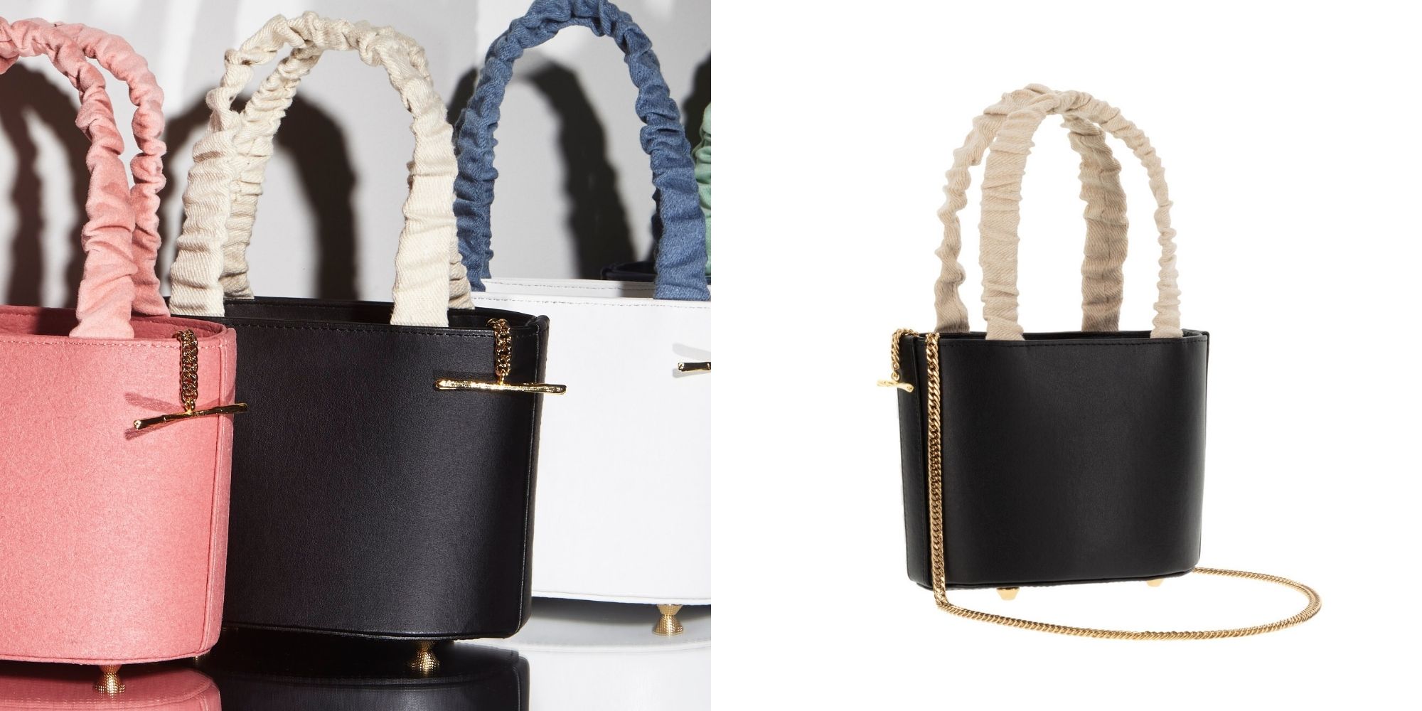 black and hemp sustainable handbag by Mashu