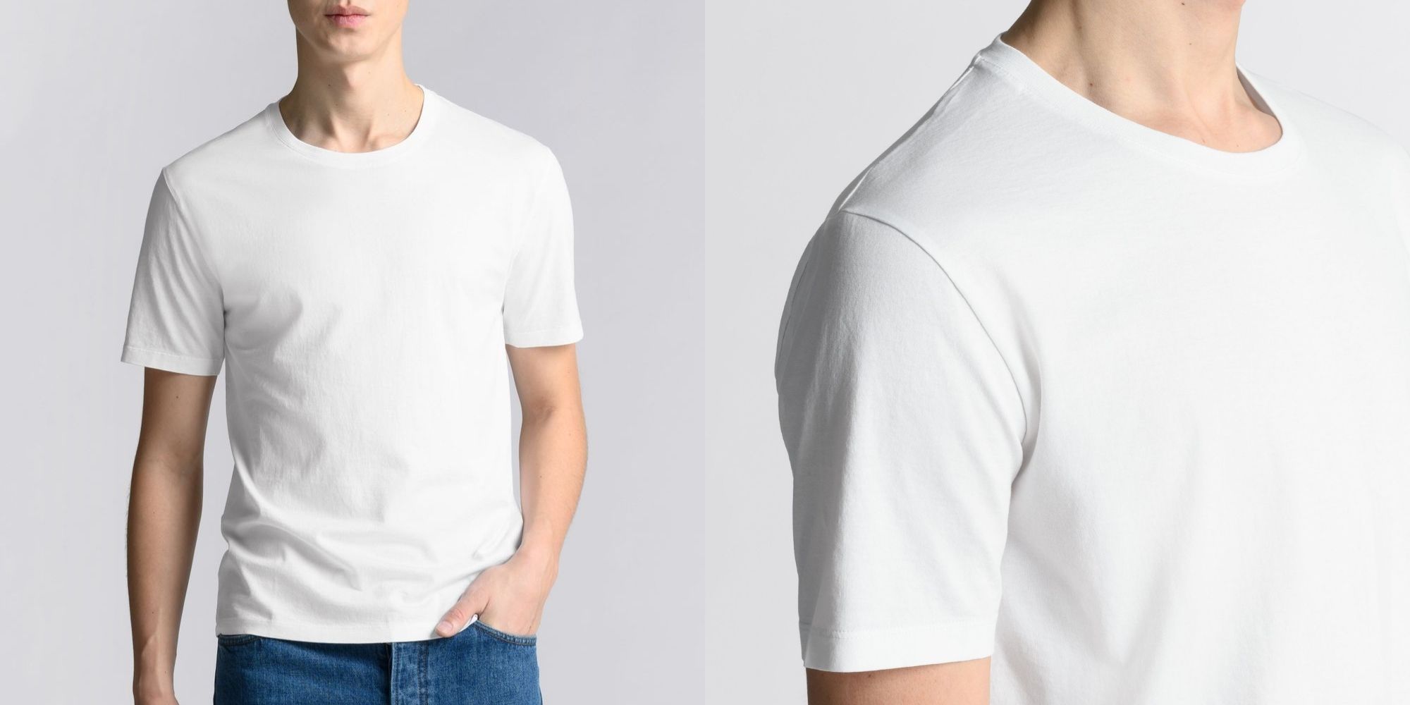 white boxy ASKET tshirt