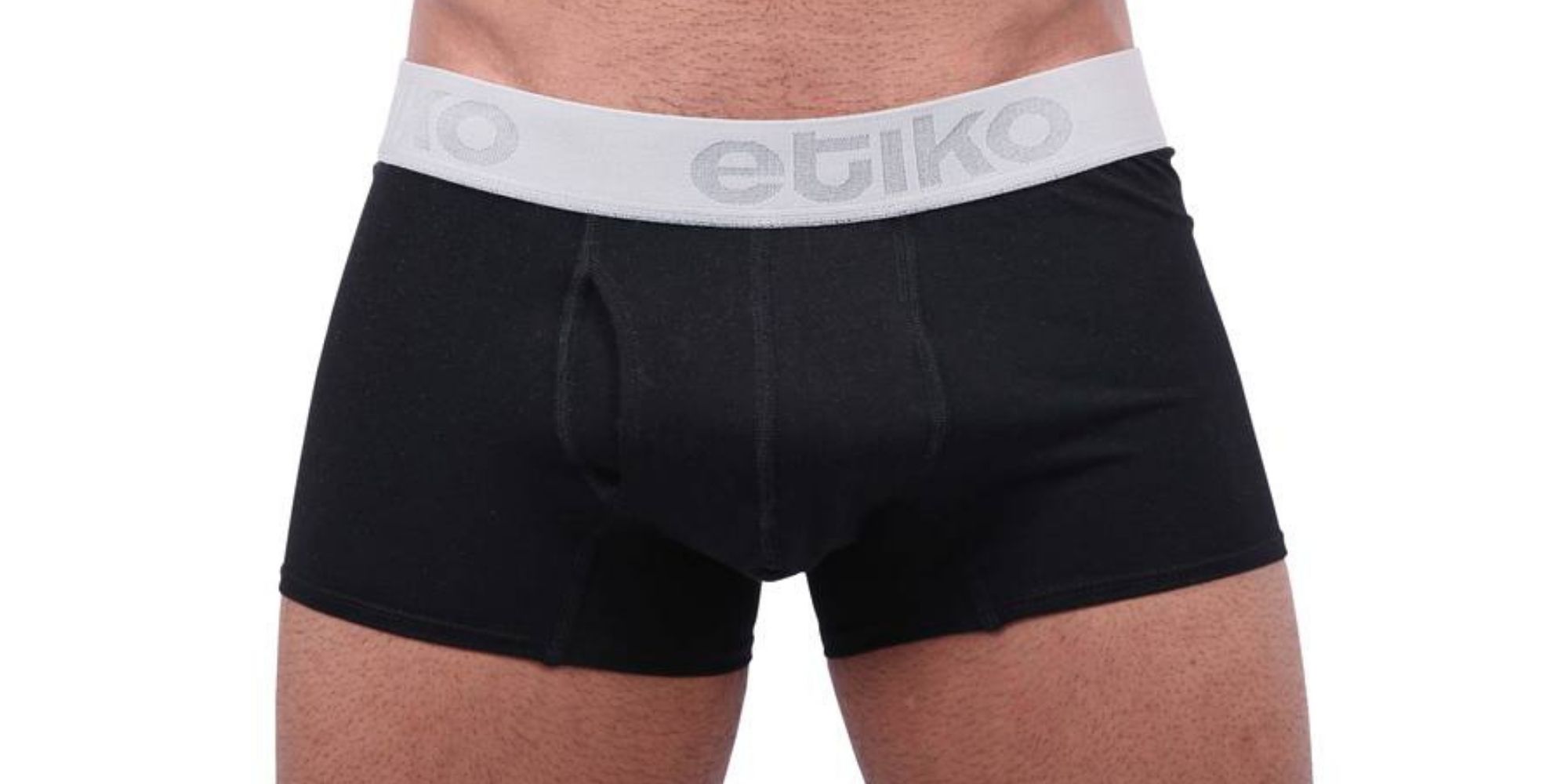 basic black trunks organic cotton by Etiko