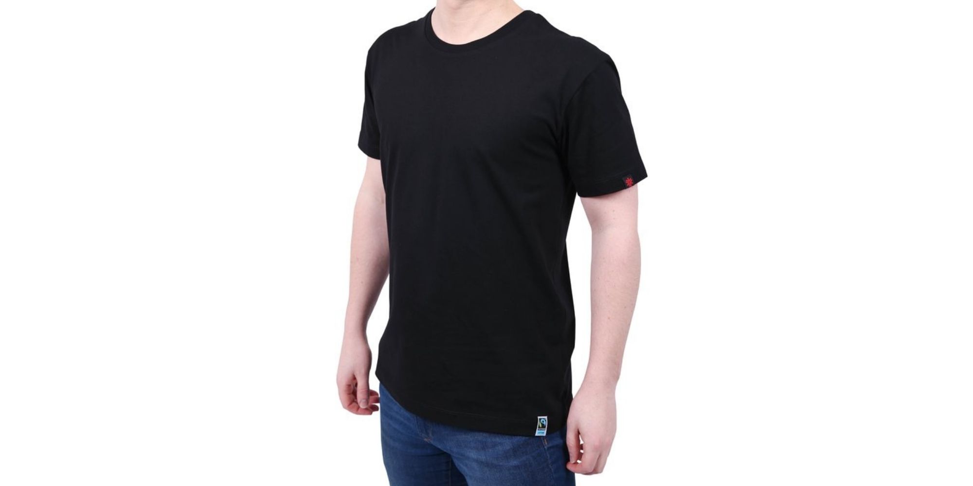 basic black unisex organic tshirt by Etiko