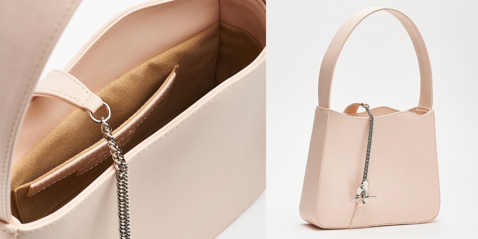 Light pink handbag made vegan by Mashu.
