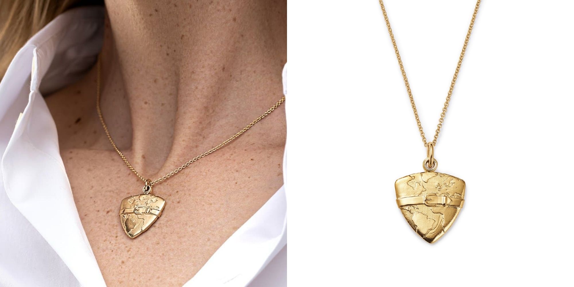 A Mother Earth designed locket necklace by FUTURA Jewelry.