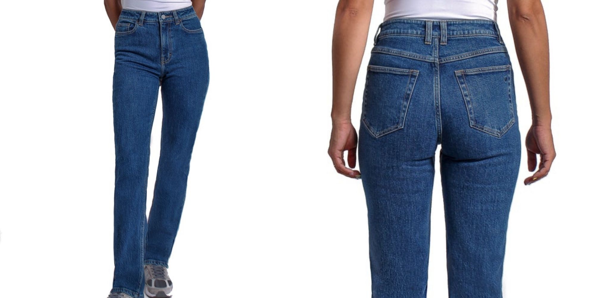 Blue sustainable denim jeans made to order by unspun.