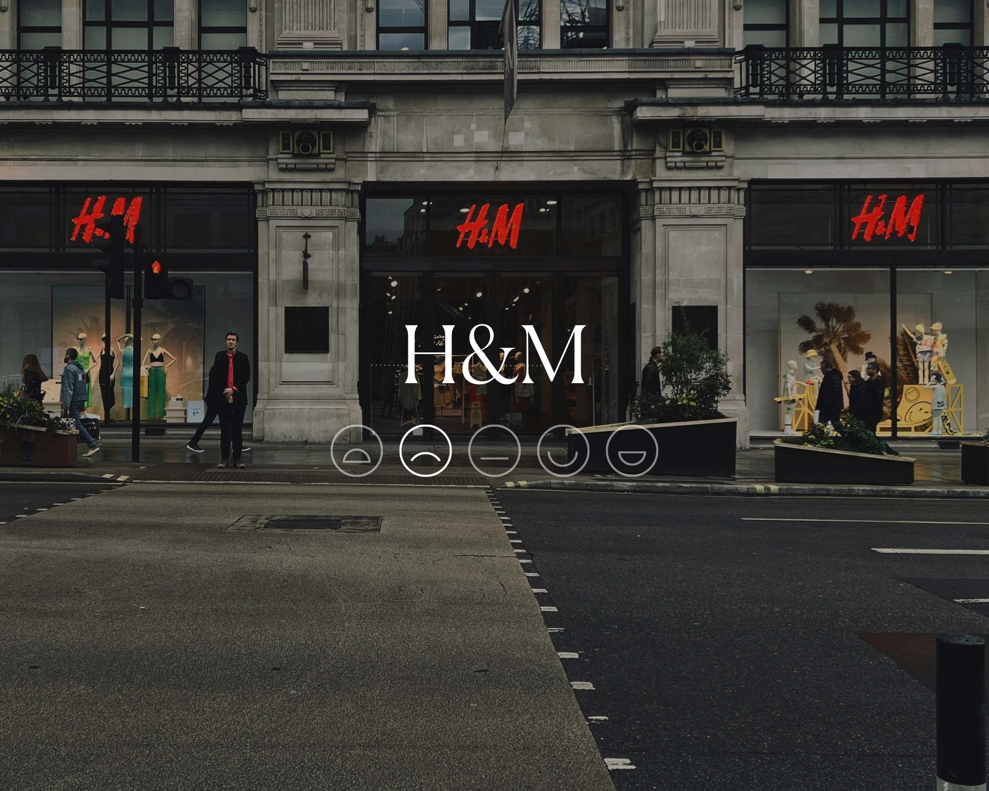 H&M storefront with Good On You sustainability rating