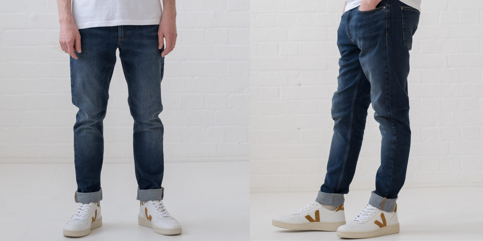 Men's ethical, sustainable, and affordable denim jeans by Yes Friends.