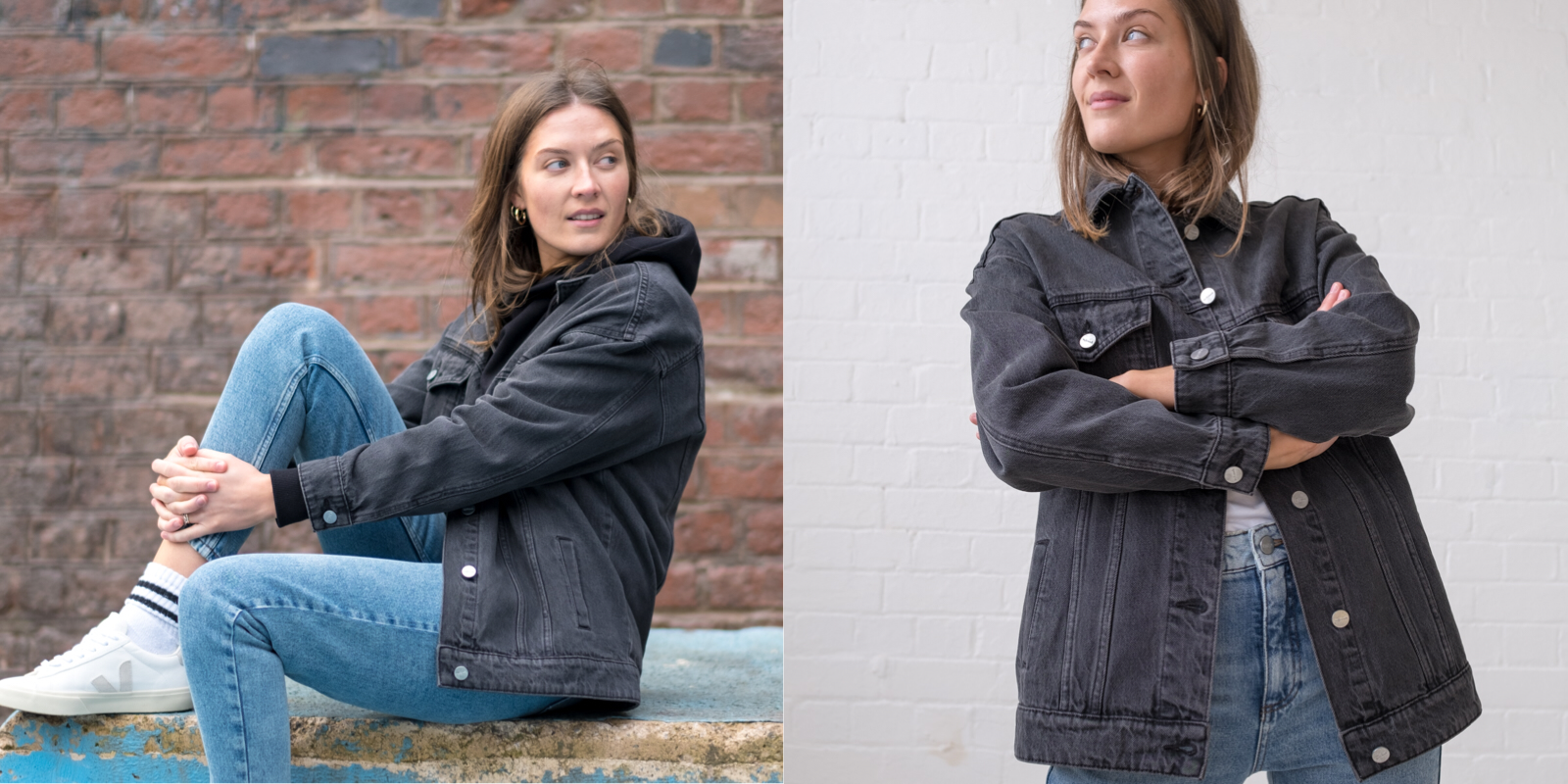Women's ethical, sustainable, and affordable denim jackets by Yes Friends.