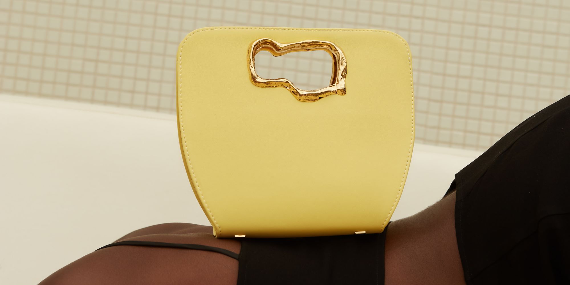 Yellow ethically made handbag by Mashu.