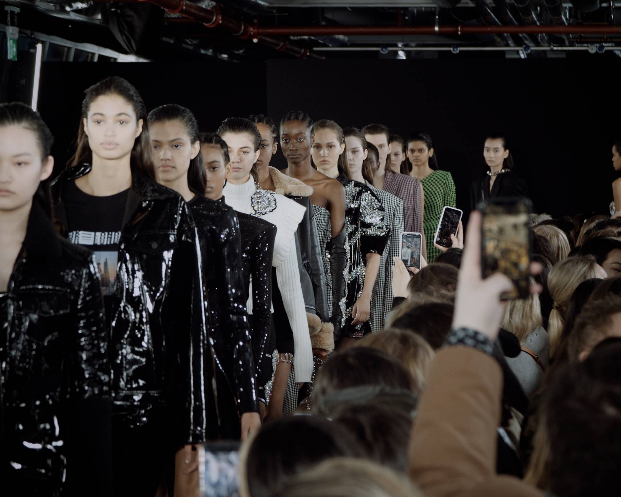 David Koma Fall 2020 show, London.