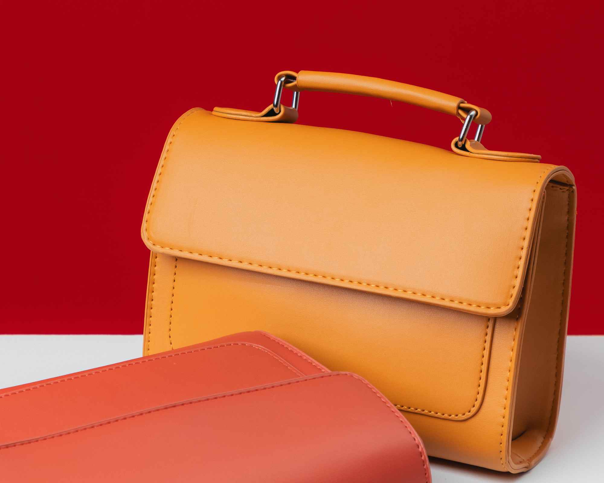 Coloured handbags