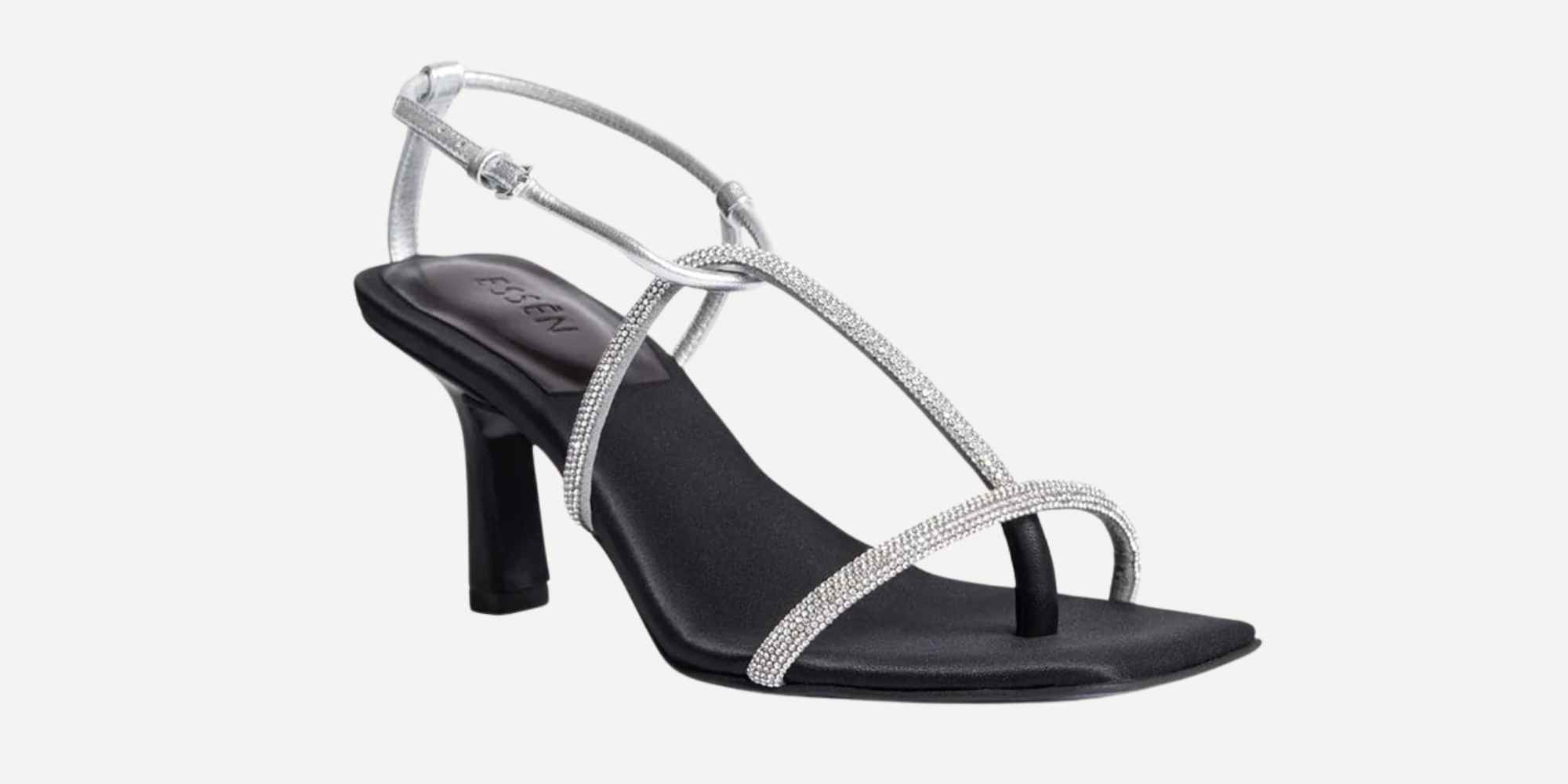 sparkly wedding guest shoes from more sustainable brand essen