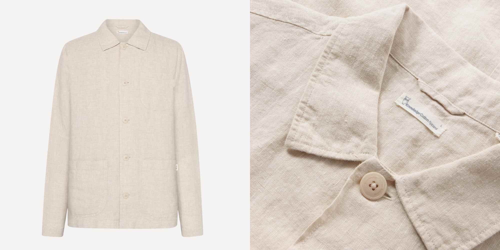 vegan linen overshirt from brothers we stand