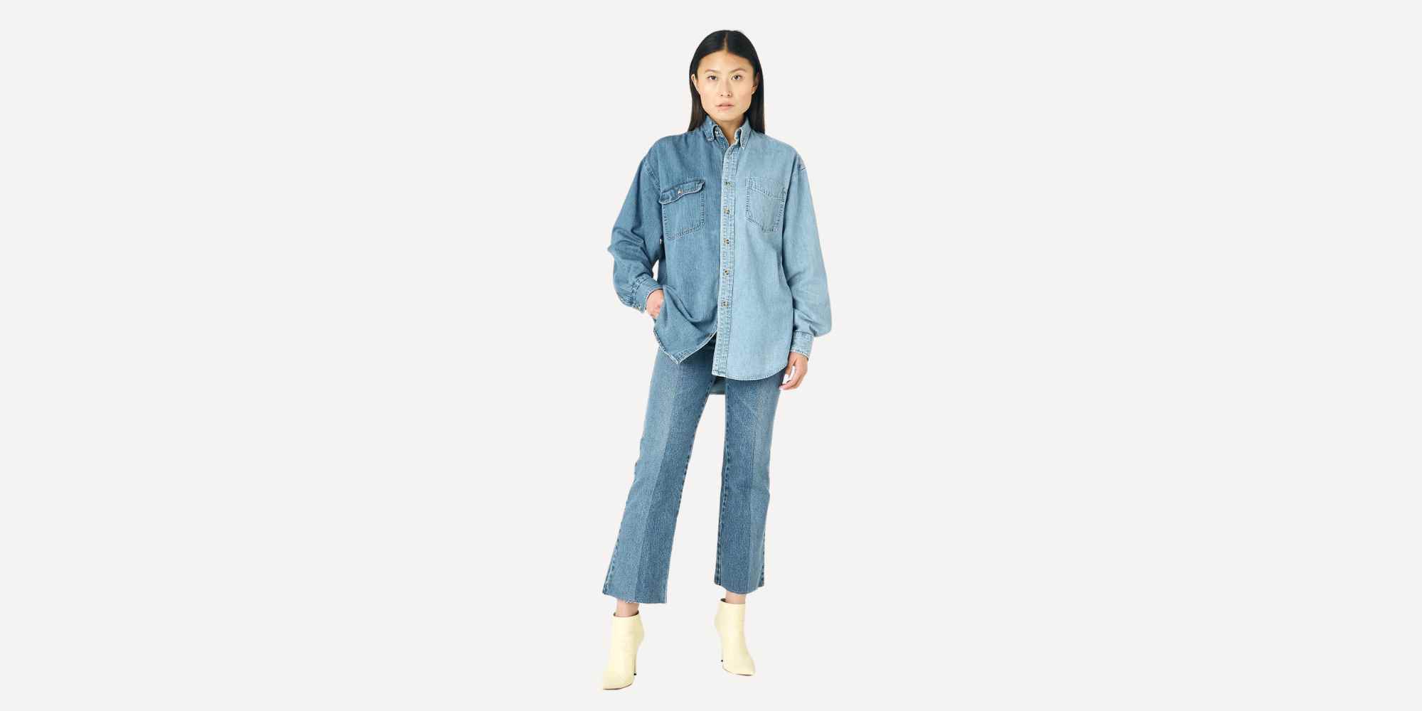 person wearing outfit from elv denim