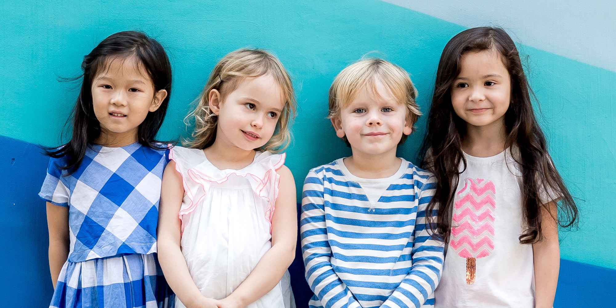 kids wearing secondhand clothes from Retykle