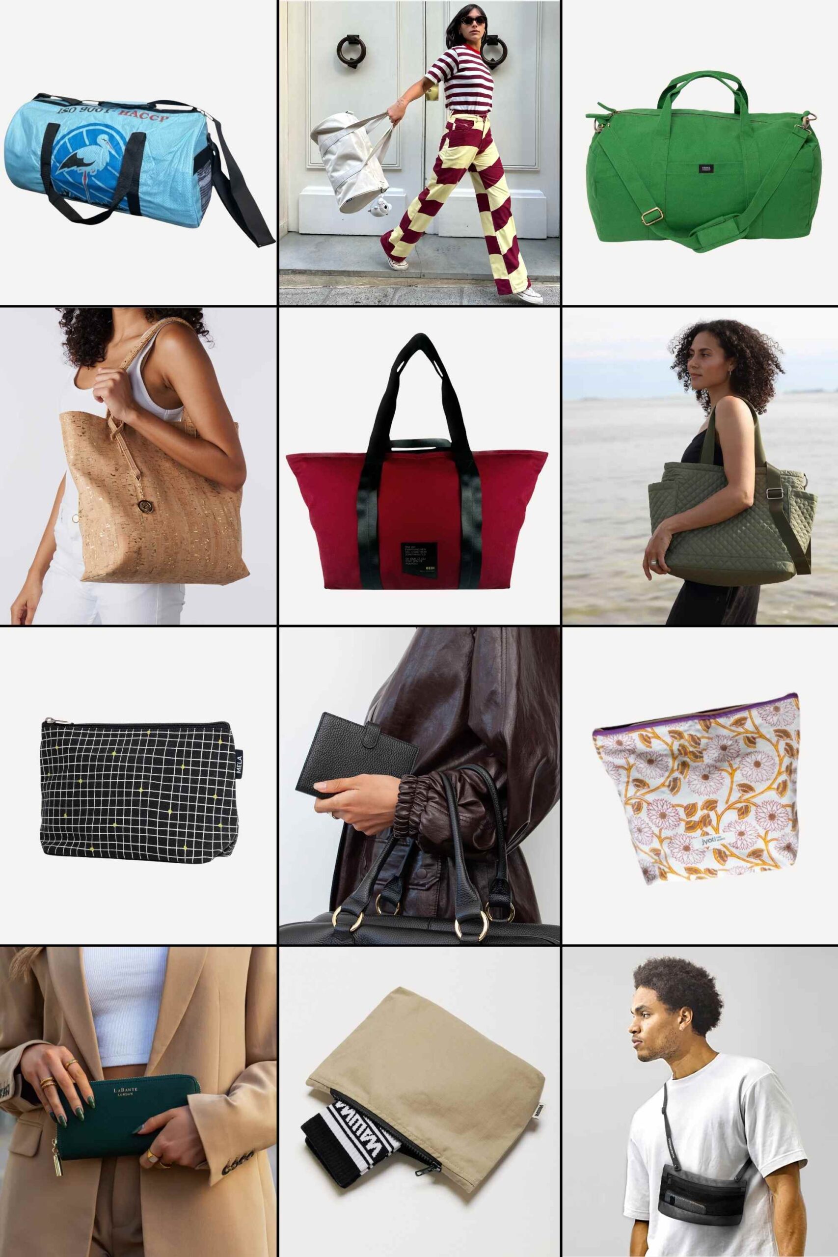 clothes from more sustainable bags and travel accessories
