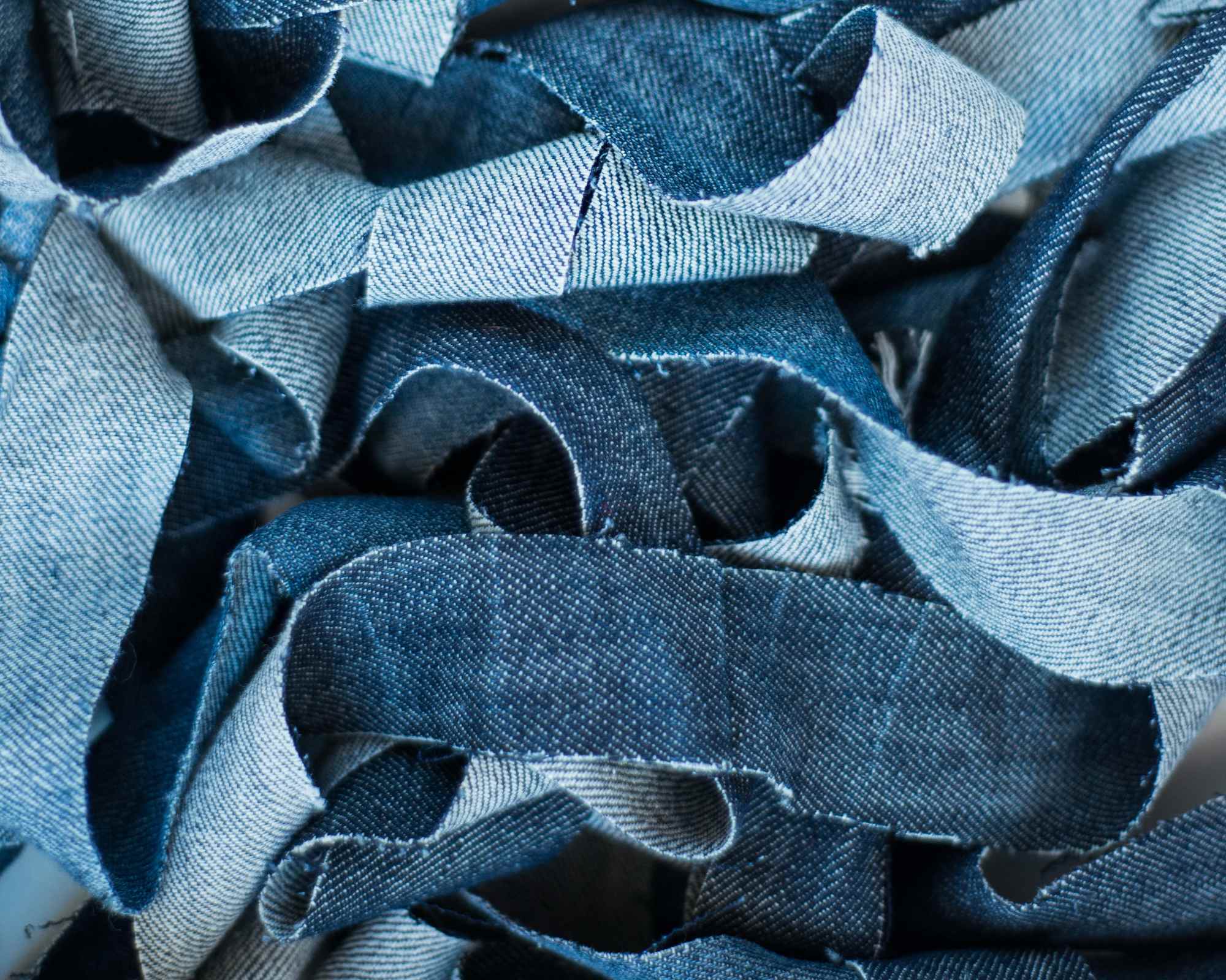 textile scraps symbolising textile to textile recycling